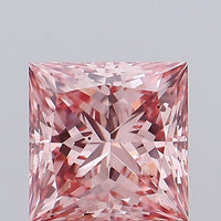 Fantastic Fancy Intense Pink Color 1.03 CT Princess Shape VS2 Clarity Lab grown Diamond For Gift Ring