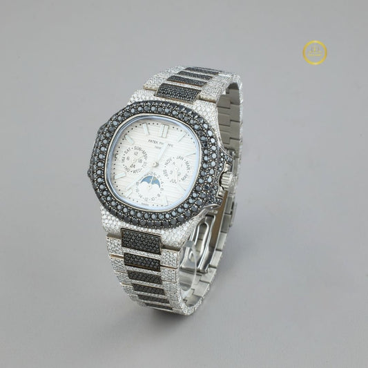 Ivevar's Moissanite Diamond Storm - Every Surface Sparkling Chronograph