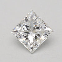 Luxury 0.78 CT Princess Shape E Color VVS2 Clarity Lab Grown Diamond For Blue Silence