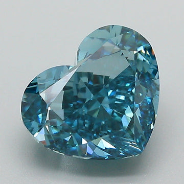 Affordable 3.14 CT Heart Shape Fancy Vivid Blue Color VVS2 Clarity Moissanite Diamond For Cocktail Ring
