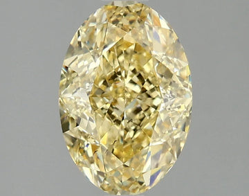 Top Quality Of 2.00 CT Oval Shape Fancy Intense Yellow Color VS2 Clarity Moissanite Diamond For One Step