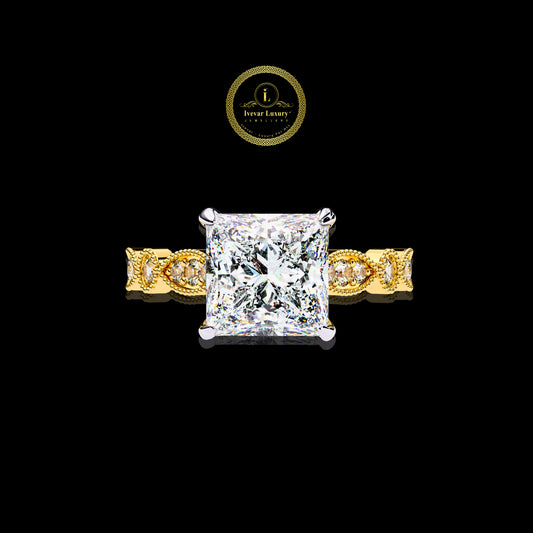 Timeless Solid Gold Lab Grown Diamond Ring Wedding & Anniversary Gift