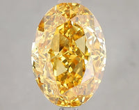 Luxury Of 4.61 CT Oval Shape Fancy Vivid Yellow Color VS2 Clarity Moissanite Diamond For Pure Sound