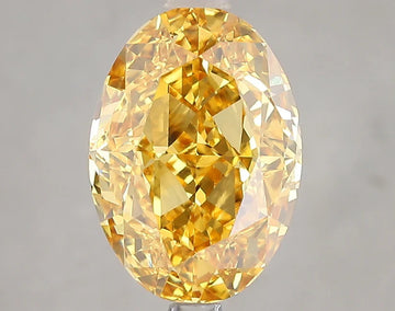 Luxury Of 4.61 CT Oval Shape Fancy Vivid Yellow Color VS2 Clarity Moissanite Diamond For Pure Sound