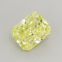 Affordable 0.86 CT Radiant Shape Fancy Vivid Yellow Color VVS1 Clarity Lab Grown Diamond For Endless Ease