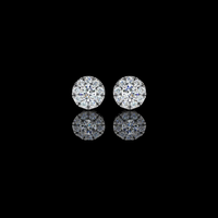 0.12 CT Modern Moissanite Round Cut Diamond Earring Designs Wear Innovation For Every Look