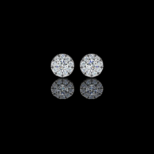 0.12 CT Modern Moissanite Round Cut Diamond Earring Designs Wear Innovation For Every Look