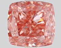 Unique 3.57 CT Cushion Shape Fancy Vivid Pink Color VVS2 Clarity Moissanite Diamond For Wedding Ring