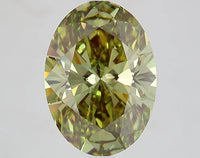 Top Quality Of 4.24 CT Oval Shape Fancy Vivid Green Color VS2 Clarity Moissanite Diamond For Quiet Spark