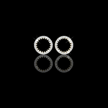 0.30 TCW Handcrafted Moissanite Round Cut Diamond Earring Precision, Passion & Perfection