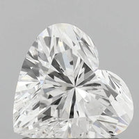 Shiny E Color Heart Shape 1.03 CT VS2 Clarity Moissanite Diamond For Wedding Ring