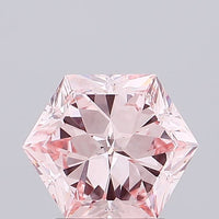 Custom Luxury 2.09 CT Antique Shape Fancy Intense Pink Color VVS2 Clarity Moissanite Diamond For Cocktail Ring