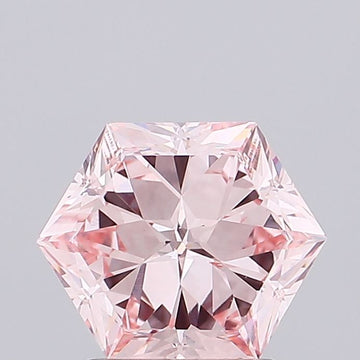 Custom Luxury 2.09 CT Antique Shape Fancy Intense Pink Color VVS2 Clarity Moissanite Diamond For Cocktail Ring