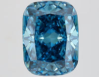 Latest 3.86 CT Cushion Shape Fancy Vivid Blue Color VS1 Clarity Moissanite Diamond For Anniversary Ring