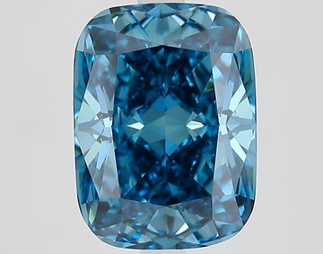 Latest 3.86 CT Cushion Shape Fancy Vivid Blue Color VS1 Clarity Moissanite Diamond For Anniversary Ring