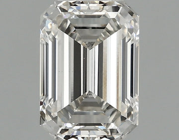 Beautiful VVS2 Clarity 1.12 CT Emerald Shape H Color Moissanite Diamond For her Ring