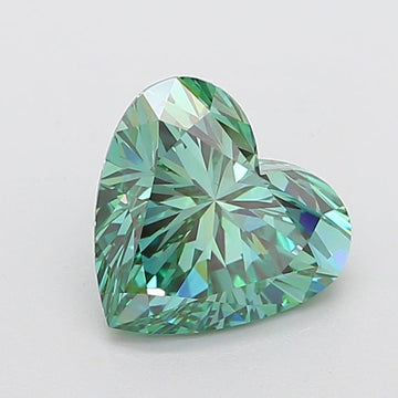 Luxurious 3.57 CT Heart Shape Fancy Vivid Green Color VVS2 Clarity Moissanite Diamond For Custom Ring
