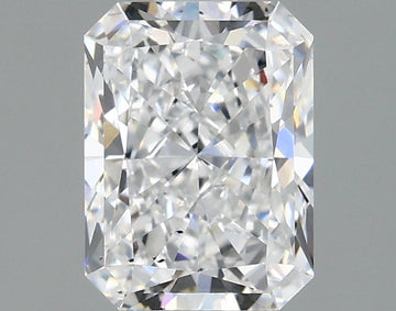 Cocktail 1.39 CT Radiant Shape D Color SI1 Clarity Lab grown Diamond For Silver Days
