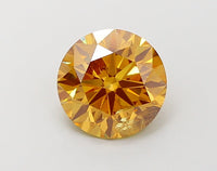 Luxurious 2.02 CT Round Shape Fancy Vivid Yellow Color SI2 Clarity Moissanite Diamond For Surprise Ring