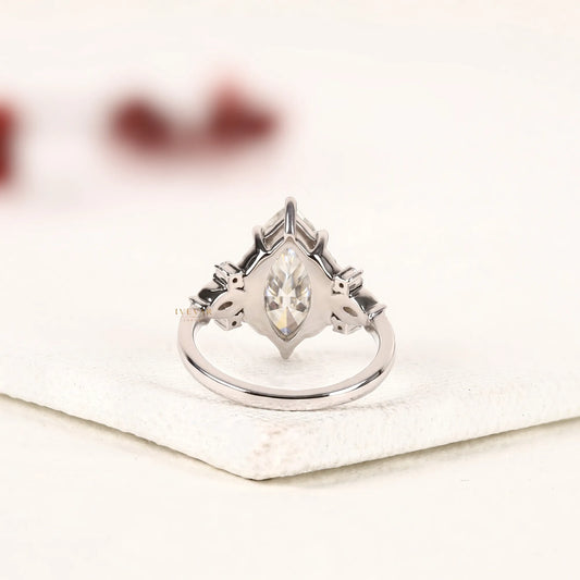 Marquise Cut Lab Grown Diamond Engagement Ring
