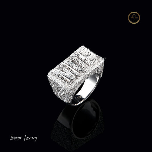 Customize Moissanite Diamond Ring for Men by Ivevar