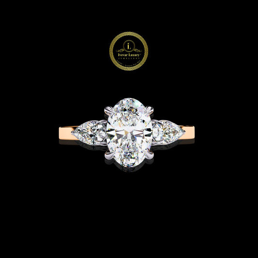 Geometric Glam Hexagon Lab Diamond Ring Edgy Elegance