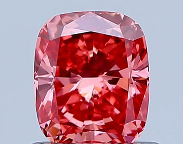 Bright 0.86 CT Cushion Shape Fancy Vivid Pink Color VVS1 Clarity Moissanite Diamond For True Grace