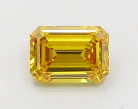 Top Quality Of 2.18 CT Emerald Shape Fancy Vivid Yellow Color VS2 Clarity Moissanite Diamond For Endless Ease