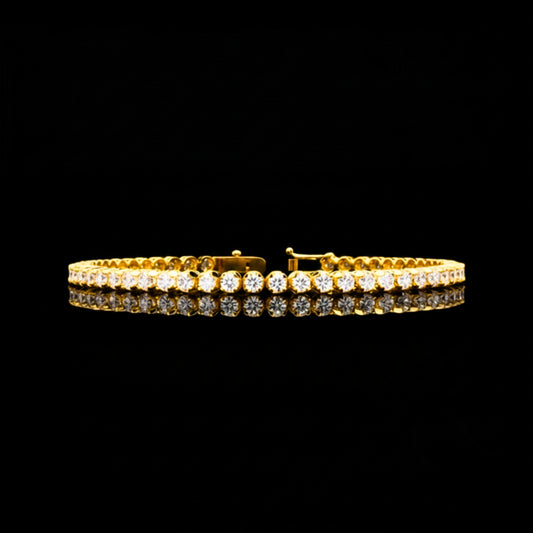 2.62 TCW Minimalist to Maximalist Trendy Moissanite Diamond Aurora Luxe Tennis Bracelet