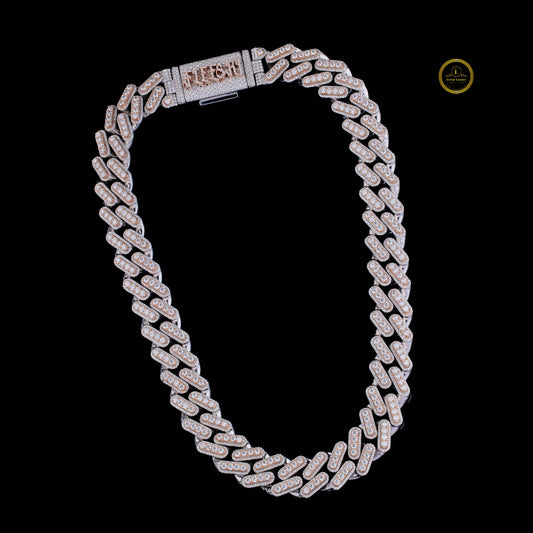 Iced Out Cuban Chain Necklace - Custom VVS Moissanite Diamond Jewelry for Men