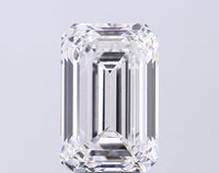 Minimalist 5.02 CT Emerald Shape D Color VS1 Clarity Lab grown Diamond For Custom Ring