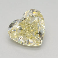 Dazzling Of 0.91 CT Heart Shape Fancy Yellow Color VS1 Clarity Lab Grown Diamond For Wedding Ring