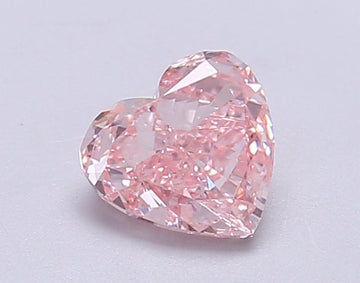 Brilliant Of 0.75 CT Heart Shape Fancy Intense Pink Color VS1 Clarity Lab Grown Diamond For Anniversary ring