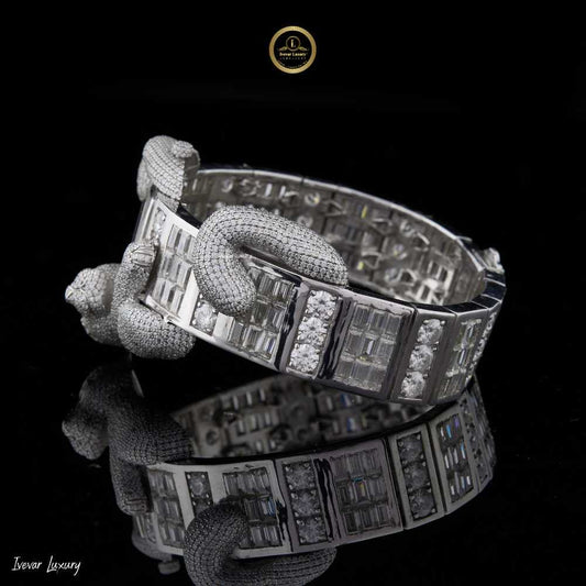 Limited Edition Full Iced Out Natural Diamond Hip Hop Watch Ivevar Elite Design