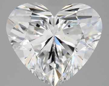 Brilliant Of 3.02 CT Heart Shape D Color VS1 Clarity Lab Grown Diamond For Calm Eyes