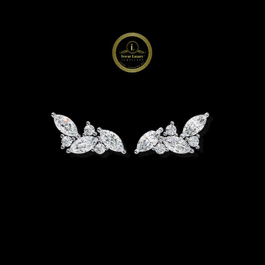 Luxury Finest Lab Created Diamond Earrings for Birthday Gift