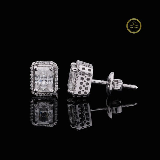 Timeless 3.00 CT Radiant Cut Lab Grown Diamond Halo Stud Earrings By Ivevar