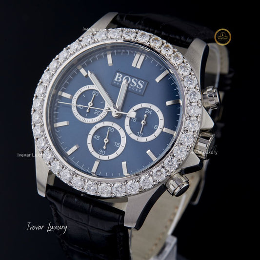 New Product High Quality DEF Moissanite Diamond Watch Luxury Diamond Hip Hop Style Watch By Ivevar