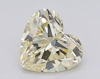 Trendy Of 1.02 CT Heart Shape Light Yellow Color VS2 Clarity Lab Grown Diamond For Late Bloom