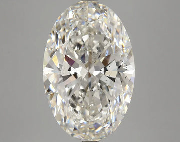 Stylish 6.64 CT Oval Shape H Color SI2 Clarity Moissanite Diamond For Birthday Ring