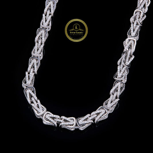 Iced Out Woven Lab Grown Diamond Choker Necklace - view 2