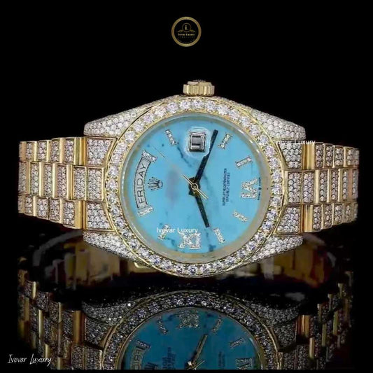 Lab-Grown Diamond Iced-Out Watch Ivevar’s Luxury Statement Piece
