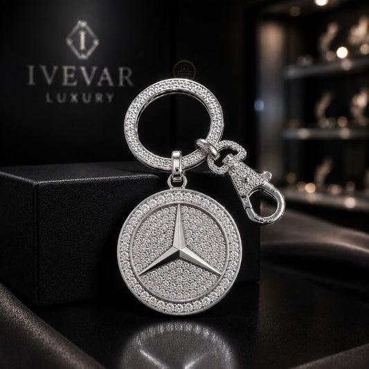 Premium Iced Out Automotive Emblem Keychain Car Key & Bag Charms