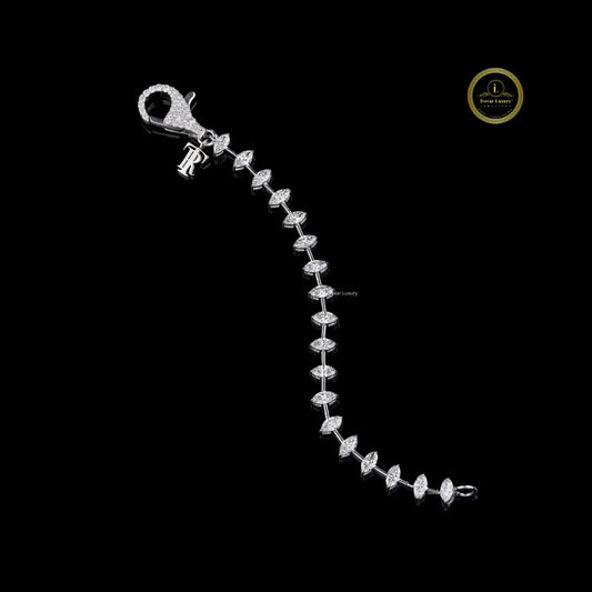 Marquise Cut Tennis Bracelet - view 2