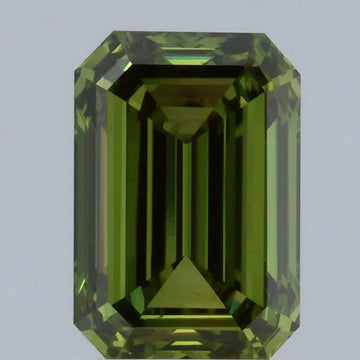 Sparkling Of 1.50 CT Emerald Shape Fancy Vivid Green Color VS2 Clarity Moissanite Diamond For Warm Dusk