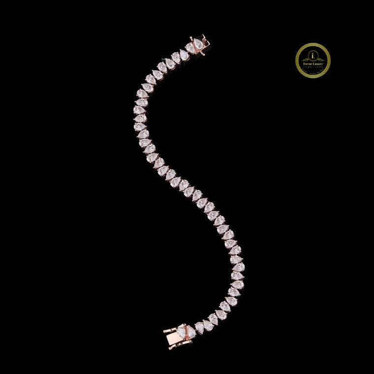 Pear Shape Cut Tennis Bracelet - view 2