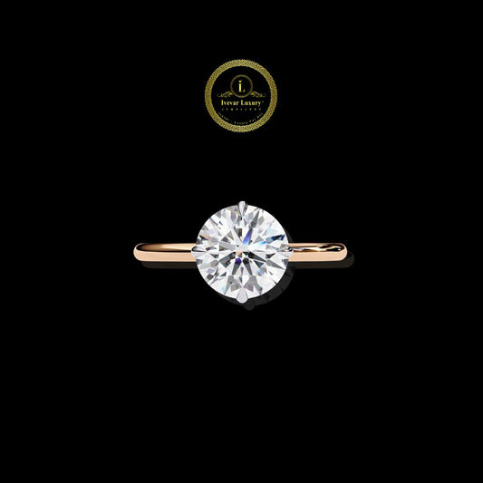 Floating Lab Grown Diamond Illusion Ring Ultra Modern Magic
