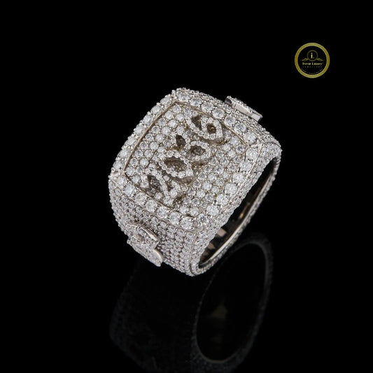 2036 Royal Iced Out Moissanite Diamond Custom Ring By Ivevar