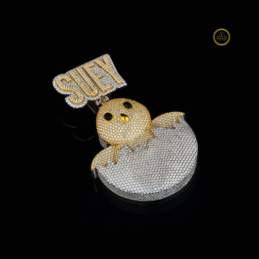 Full Iced-Out Simulated Bird Pendant - view 2
