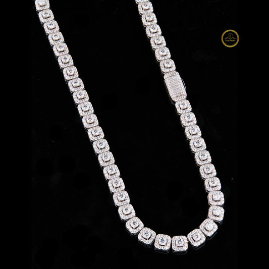 Crafted to Stun Lab Grown Diamond Iced-Out Tennis Chain for Ultimate Drip - view 2